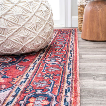 Cirali Ornate Large Medallion Washable Area Rug